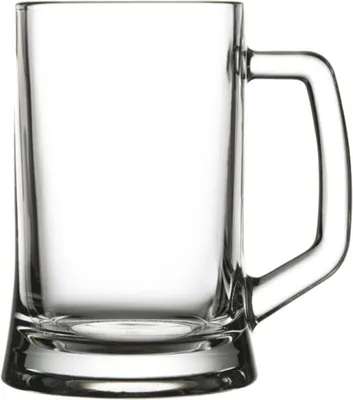 Produktbild von 12x Pasabahce großer Bierhumpen, 0,655 Liter Bierglas Bierseidel