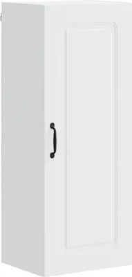 Image de Façade de lave-vaisselle vidaXL Kalmar, blanche, 40 x 31 x 100 cm, aggloméré