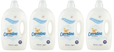 Produktbild von 4x Coccolino Ammorbidente Diluito Delicato e Soffice Verdünnter Weichspüler 40 Wäschen 3Lt