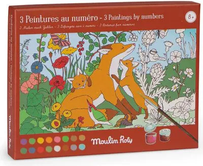 Produktbild von Kreatives Set Malen nach Zahlen: Garten, Moulin Roty