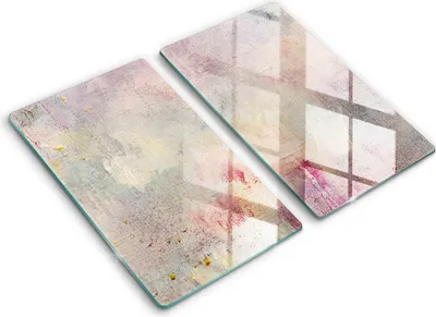 Produktbild von Glasschneideplatte - Herdabdeckplatte - 2x30x52 cm -Schneidebrett - Spritzschutz -Hintergrund der Lackierungstextur