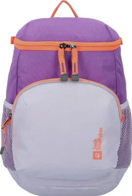A front view of a children's backpack.