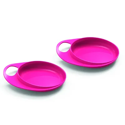 Obrázek produktu pro Talíře se zvýšeným okrajem 2ks, Pastel pink