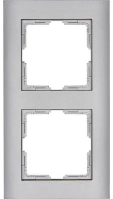 Produktbild von Kopp Athenis   stahl / silber 2-fach Rahmen