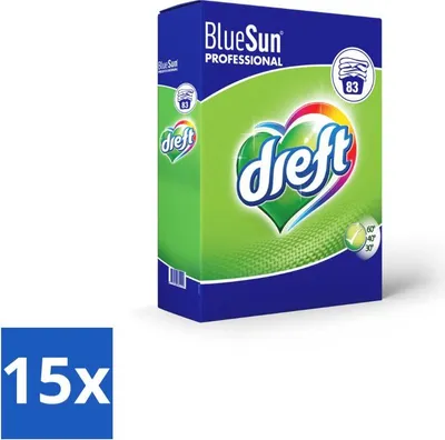 Produktbild von Dreft - Waschmittelpulver - Professional - Effiziente Reinigung - 83 Wäschen - Vorteilspack - 15 Stücke