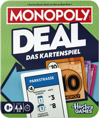 Produktbild von Hasbro Gaming Monopoly Deal Kartenspiel Metalldose
