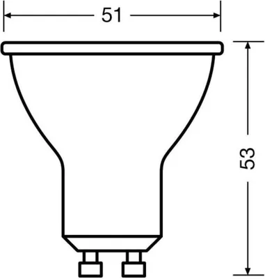 Produktbild von Osram PAR16 LED Reflektorlampe GU10 3 Stück Warmweiß 2.6W