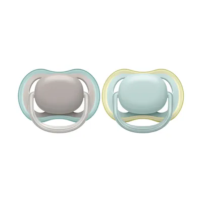 Produktbild von Philips AVENT Ultra air SCF349/01 Schnuller, Klassischer Babyschnuller, Kieferorthopädisch, Silikon, Junge/Mädchen, Spülmaschinenbeständig, 2 Stück(e)