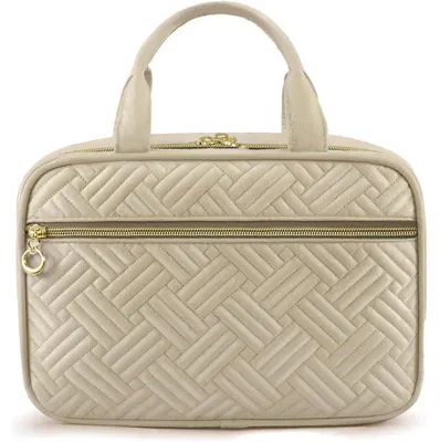 Produktbild von Kulturtasche Damen zum Aufhängen faltbar groß wasserdicht Dunkelkhaki