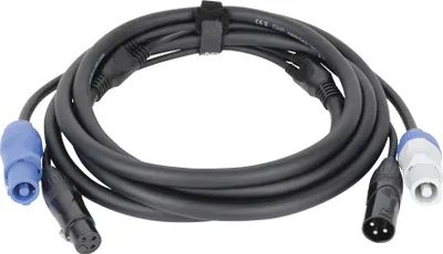 Produktbild von FP20 Hybrid Cable - Power Pro & 3-pin XLR - DMX / Power - 3 m