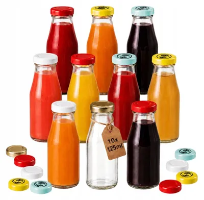 Produktbild von Bimberek JUICE Glasflaschen 10er Set 125ml für Saft