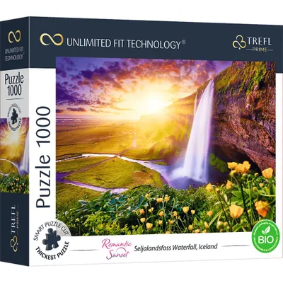 Produktbild von Trefl Puzzle 1000 Teile - Seljalandsfoss Wasserfall IslandMix