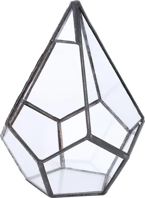 Obrázok produktu pre Štýlový geometrický tvar kvetináča sklenený kontajner na rastliny dekorácie