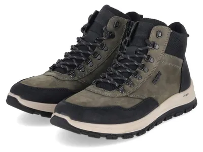 Immagine prodotto di Scarpe da neve invernali da uomo Rieker, colore verde, in pelle e materiale sintetico, taglia: 47