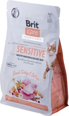 Produktbild von Comida para gato Brit Care Grain-Free Sensitive Adulto Salmón Pavo 400 g