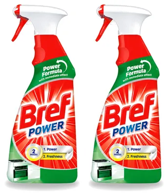 Produktbild von 2 x Bref Power Küchenreiniger - Spray - Fettlöser - 750 ml - Vorteilspackung - 2 Stücke