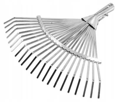 Produktbild von Laubrechen Gartenrechen Gartenharke Rechen Harke einstellbar1151 Blech