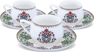 Produktbild von Karaca Nakkash 12-teiliges Espressotassen-Set für 6 Personen