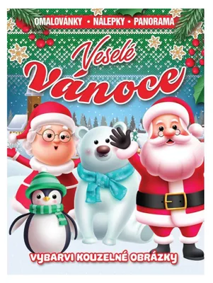 Image de Omalovánky Veselé Vánoce se samolepkami 23x31cm