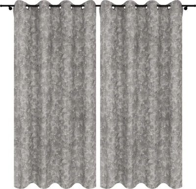 Produktbild von Vorhänge mit Ösen 140x230 cm 2 Stücke Grau Graphit Fertige Vorhänge blickdichte Gardinen für Wohnzimmer