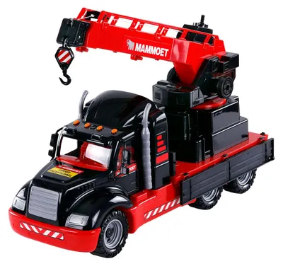 Image de Camion-grue Cavallino Voiture-jouet rouge Échelle 1:16 Plastique