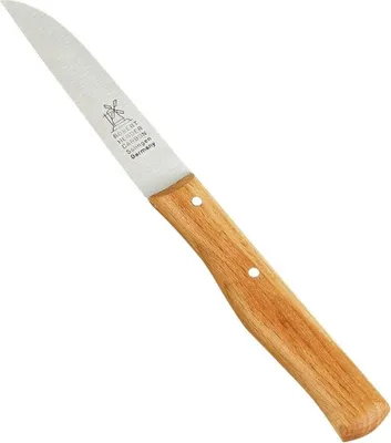 Produktbild von Windmühlenmesser 1385,325,01 Gemüsemesser Klassiker mit 85mm gerader Klinge & Buchenholz-Griff, natur