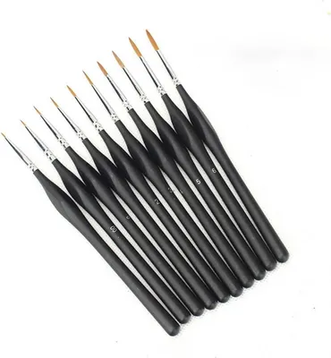 Produktbild von INF Aquarellpinsel 10er Set - Feine Linien, Komplettes Sortiment