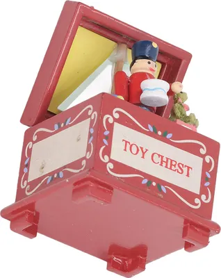 Produktbild von 1:12 Miniatur-Puppenhaus-Box, kleine Vintage-Holztruhe für Schreibtisch-Zimmer-Dekoration