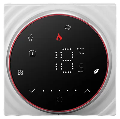 Obrázek produktu pro Bezdrátový termostat s LED displejem, vysoká přesnost regulace teploty, programovatelný, chytrý termostat pro domácí elektrické vytápění a klimatizaci, napájení 95–240V