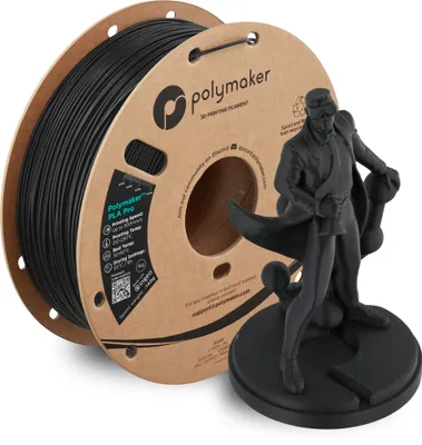 Produktbild von Polymaker Polysonic High Speed Pla Pro Black 1,75Mm 1Kg