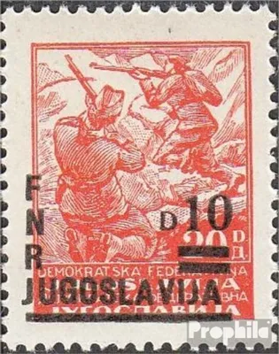 Produktbild von Briefmarken Jugoslawien 1949 Mi 589 (kompl.Ausg.) postfrisch Freimarken