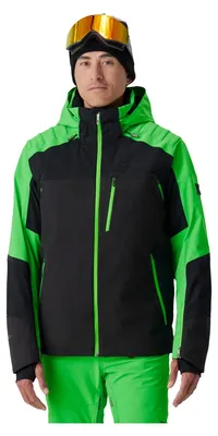 Productafbeelding van SPYDER Vanqysh Melange heren ski-jas met afneembare capuchon, groen, maat L