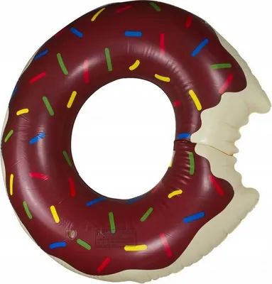 Produktbild von Großer brauner Donut-Schwimmring, 120 cm