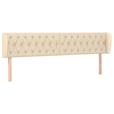 Produktbild von VidaXL 3117499, Cremefarben, Polyester, Holz, 1830 mm, 78 cm, 88 cm, 230 mm