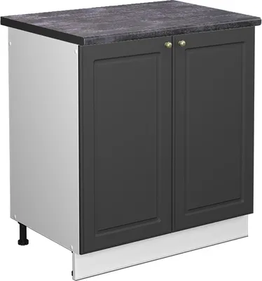 Produktbild von Spülenunterschrank Vicco Fame-Line Anthrazit-Gold Landhaus 80 cm , AP Anthrazit, Model 45896