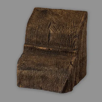 Produktbild von HOMESTAR Konsole 12 x 12 cm für Deckenbalken Eiche dunkelbraun Holzimitat