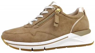 Immagine prodotto di Scarpe da donna Gabor Comfort, modello stringato, sportive, color beige, adatte al tempo libero