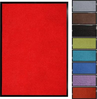 Produktbild von Schmutzfangmatte Monochrom rot 90 x 120 cm