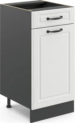 Produktbild von Küchenunterschrank Vicco R-Line Weiß Landhaus 40 cm ohne Arbeitsplatte, Model 36574