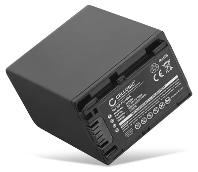 Produktbild von CELLONIC 1x Akku für Kamera Kompatibel mit Sony FDR-AX33, HDR-CX250, HDR-CX270, NP-FV70 - (3090mAh, 7.2V)