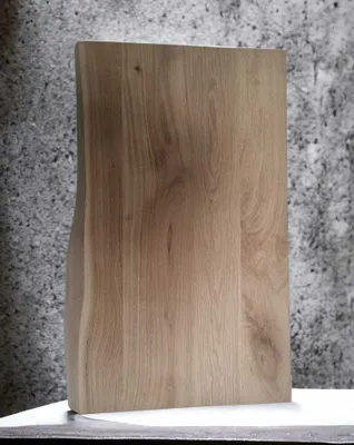 Produktbild von Holz Waschtischplatte 90 cm für Aufsatzbecken Waschtischkonsole massiv Holz Waschtisch Eiche NATUR Neu