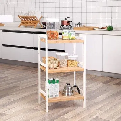 Produktbild von Famanu Küchenregal mit 3 Ablagen - 31,5 x 45 x 80 cm