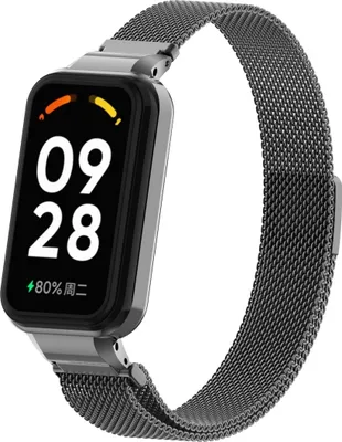 Produktbild von Strap-it Xiaomi Redmi Smart Band 2 Milanaise Armband (Schwarz)
