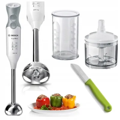 Produktbild von BOSCH Mixer MSM66120 600W leistungsstarker Zerkleinerer + Messer