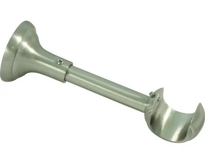 Obrázek produktu pro Gardinia konzola rustikální otevřená pro Ø 25 mm vzhled nerezové oceli 12 cm