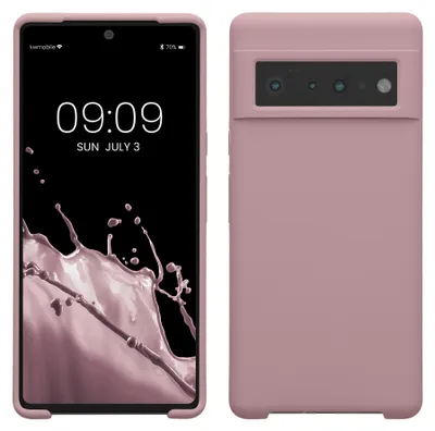 Produktbild von kwmobile Handyhülle für Google Pixel 6 Pro Hülle - Case Silikon - Kabelloses Laden - Schutzhülle Cover in Nude Lilac