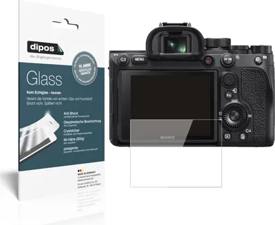 Produktbild von 2x Schutzfolie für Sony Alpha 7 IV - Anti-Shock 9H Folie dipos Glass Kunststoffglas