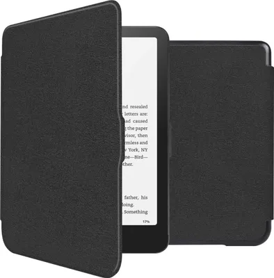 Produktbild von imoshion Slim Hard Case Klapphülle Amazon Kindle Paperwhite (2024) / Paperwhite Signature Edition (2024) / Colorsoft (2024) / Colorsoft Signature Edition (2024) - Schwarz