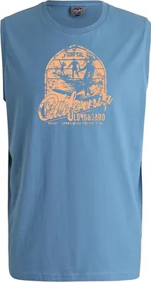 Produktbild von Übergrößen Top California Longboard beige AHORN SPORTSWEAR parisian blue 10XL