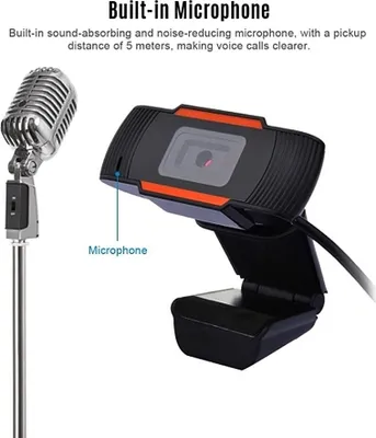 Obrázok produktu pre 1080P 2MP širokouhlá webová kamera 30fps s automatickým zaostrovaním Webová kamera s redukciou šumu MIC Počítačová kamera pre notebook USB Plug & Play s predlžovacím káblom pre notebook Stolný počítač TV Box